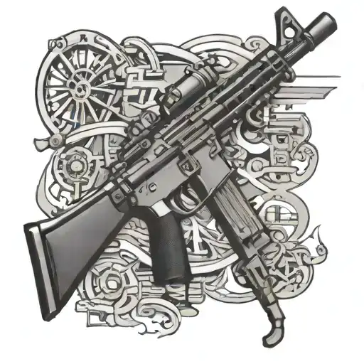 Engineer Army Infantry Hk33 Gun