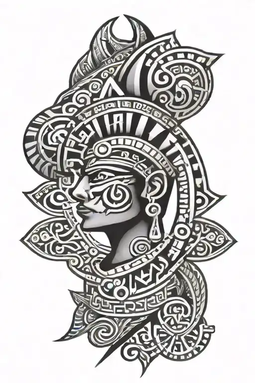 Aztec Tribal Patterns Sleeve