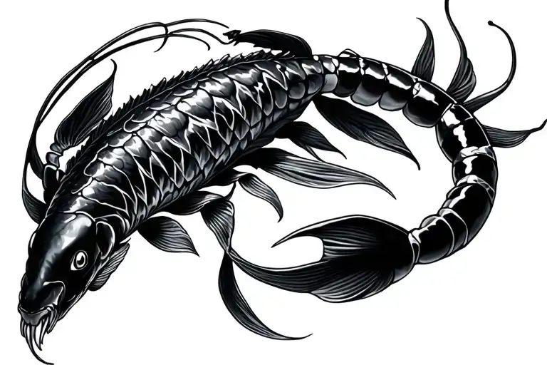 Scorpion And Koi Carp Morphing