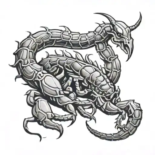 A Scorpion Smoking A Cigarette