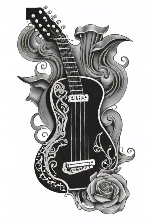 Guitar And Libra Zodiac Sign