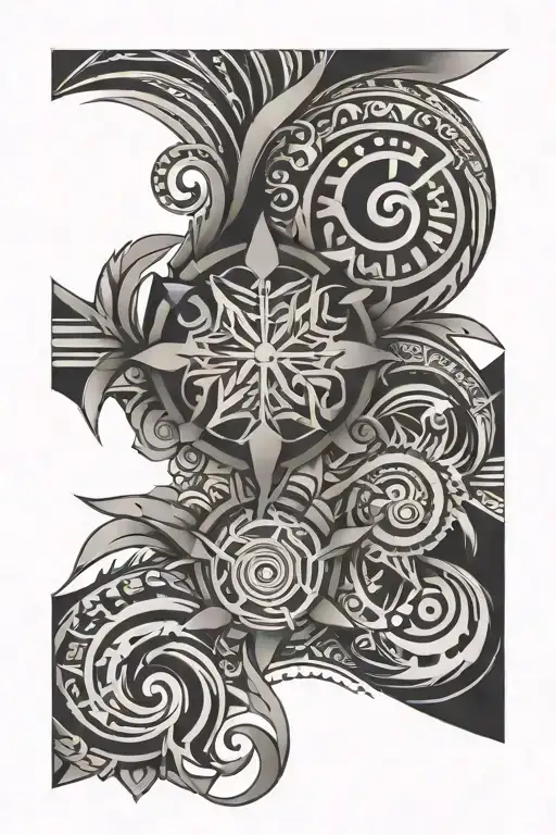 Tribal Patterns Symbolizing Strength Courage Discipline Self Confidence Respect And Success