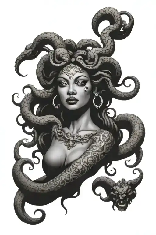Sassy Medusa Goddess With Long Nails