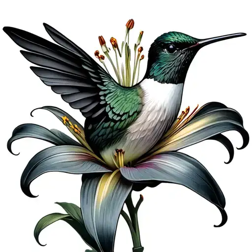 Hummingbird Golf Ball Lily