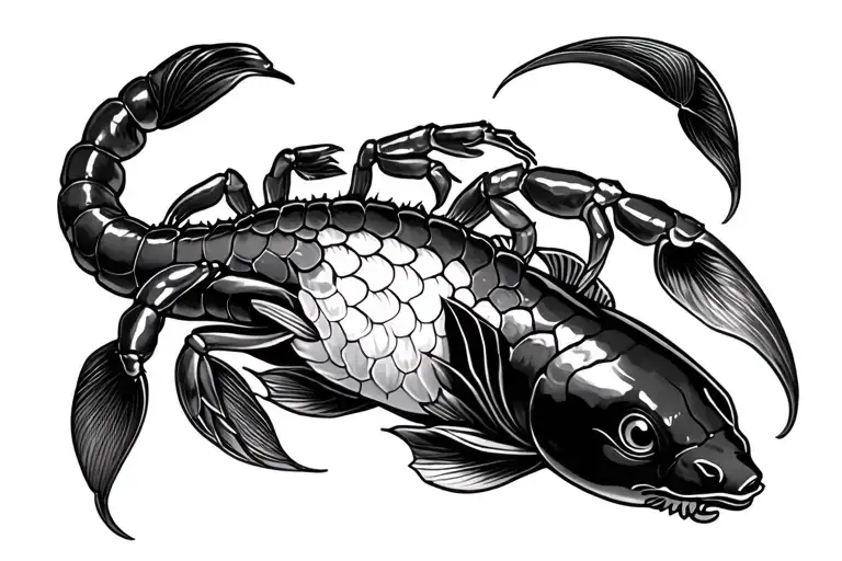 Scorpion And Koi Carp Morphing