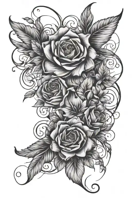Tattoo For Daughter Leg Sleeve