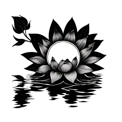 Lotus Flower Sun Rising