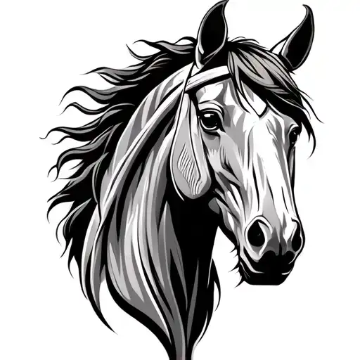 Wooden Troy Horse Head