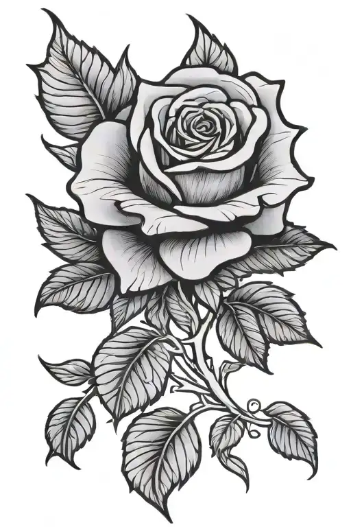 Stain Glass Rose