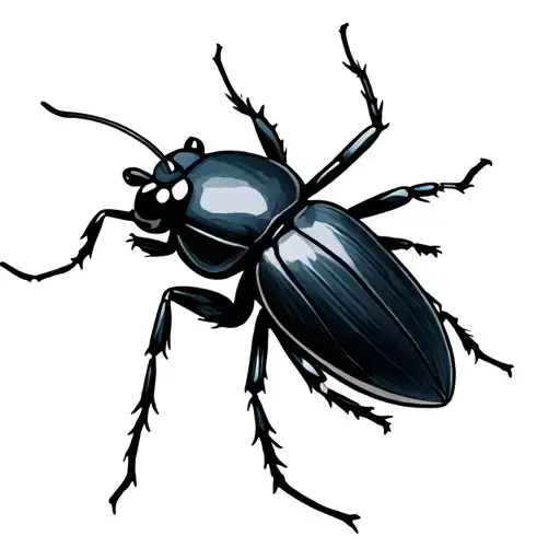 Black Bug With Wigs Grey