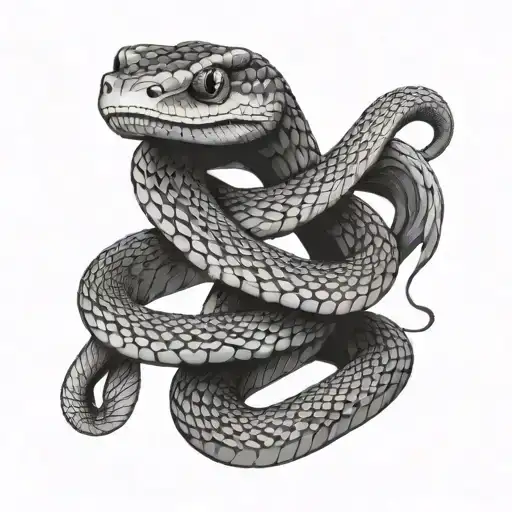 Double Headed Snake Wrapped