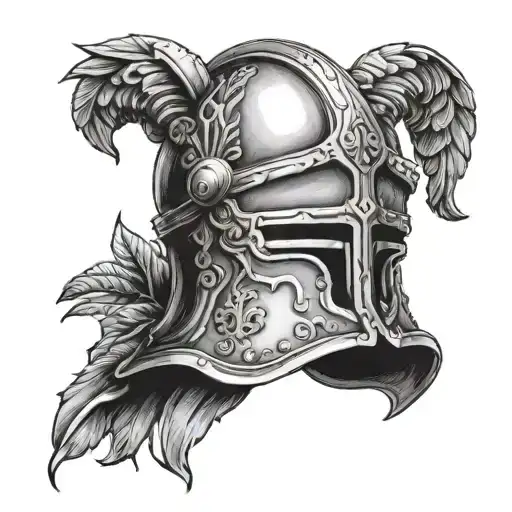 Roman Helmet And Rome Falling With 999 Juice Wrld