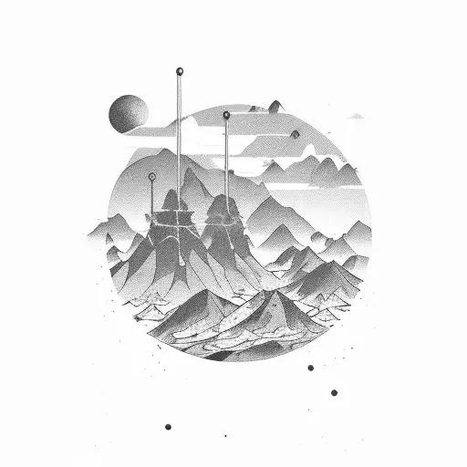 Weight Plates Forming The Shape Of Nevada With A Sunrise Background