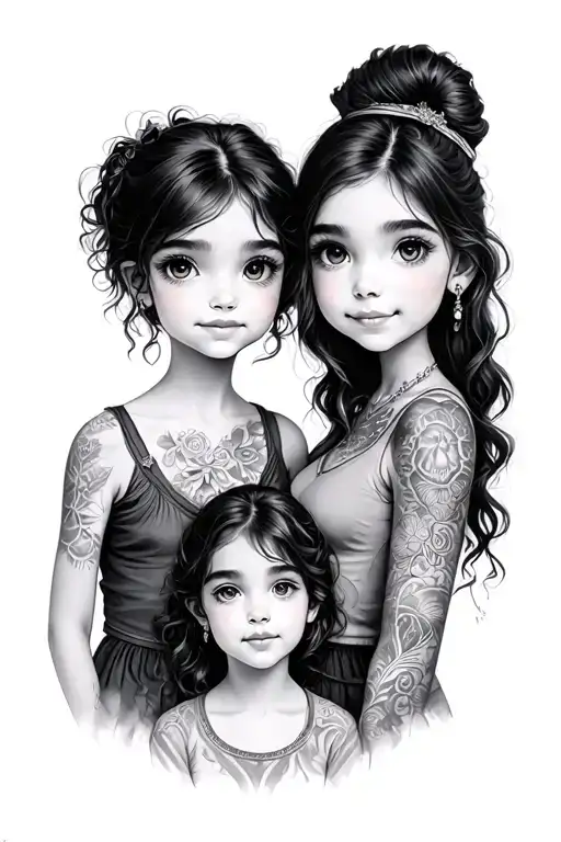 Two Daughters And One Son