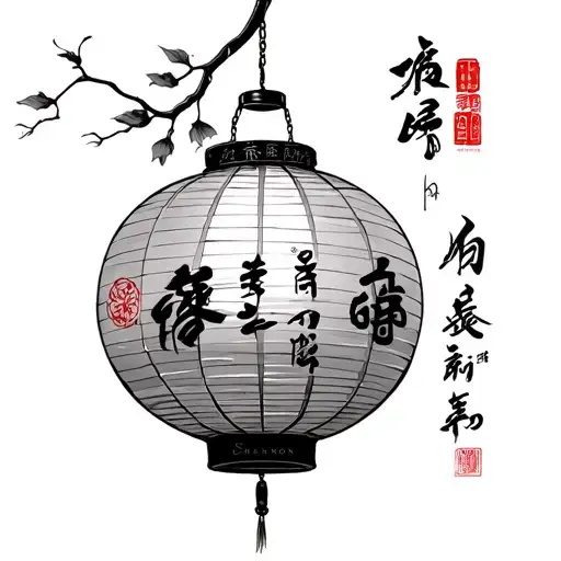 Chinese New Year Latern With Shannon Written In Chinese