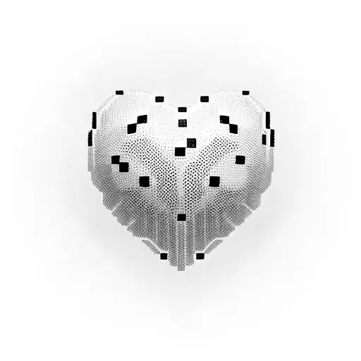 A Pixelated Heart Made Of Gaming Controllers And Basketballs