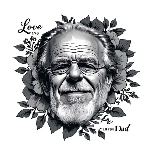 Love And Respect For Dad With Date 1970