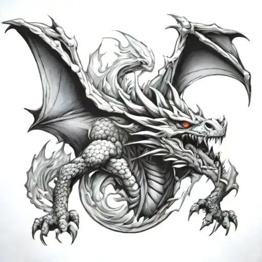 Syrax Dragon Breathing Fire