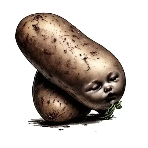 Potato With Cute Baby Face
