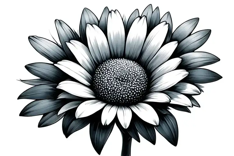 Daisy With Sweat Pea Flower Intertwined