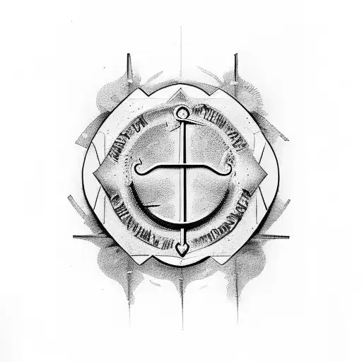 A Quote In Roman Numerals With A Psychology Symbol Incorporated