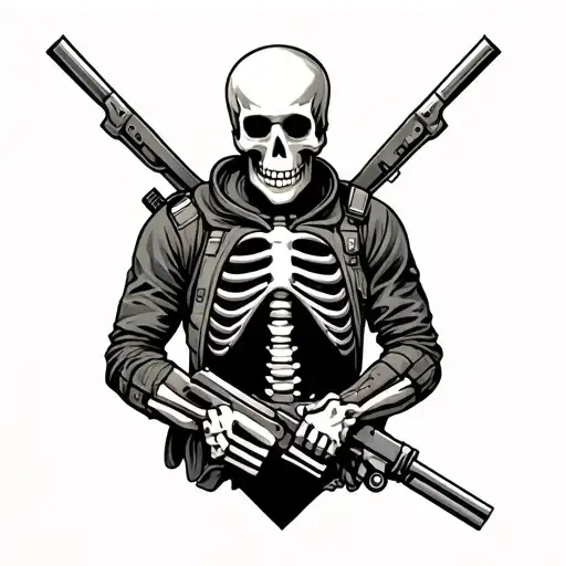 Army Mechanic As A Skeleton