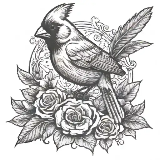 Remember My Grandma With Cardinal