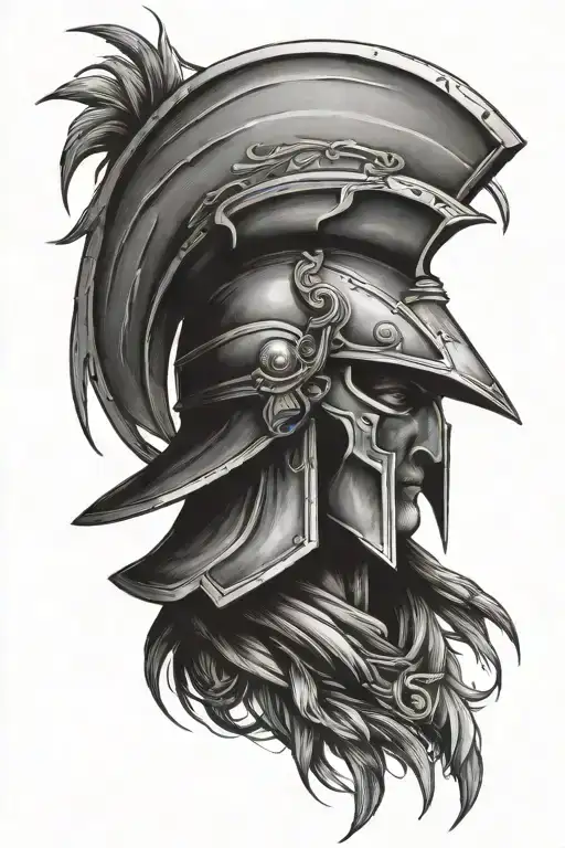 Spartan With Memento Mori