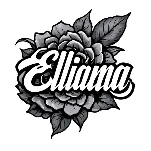 Creative Name Written Elliana