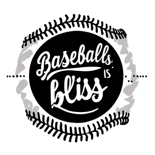 Baseball Is Bliss Quote On Forearm