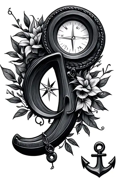 Use Compass And Anchor To Create A Semicolon