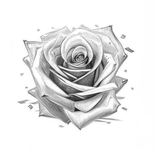 Money-rose Watch Rose As-card Barock