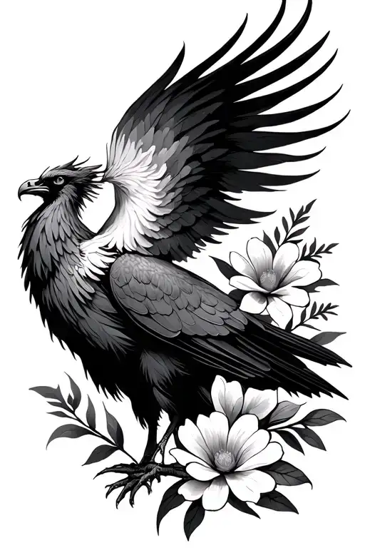 Phoenix With May And January Birth Flower