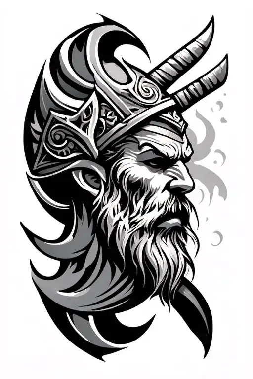 Viking Theme Abstract Symbols