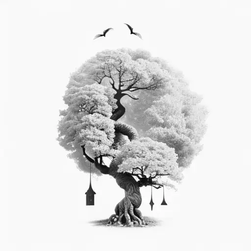 A Tree Sprout On A Grave