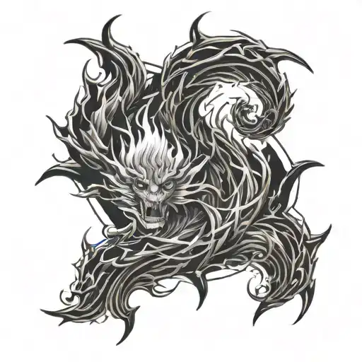 My Dad Dies In His Memory Want A Tattoo Containing Fire And Wind Elements