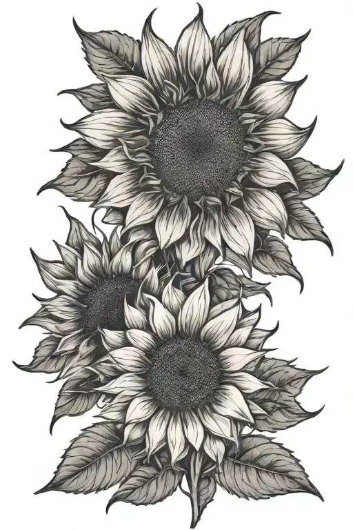 Sunflower Tattoo For Man
