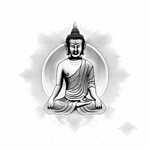 Buddha And Alignment Of Stars