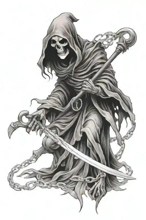 Grim Reaper Chains Fire