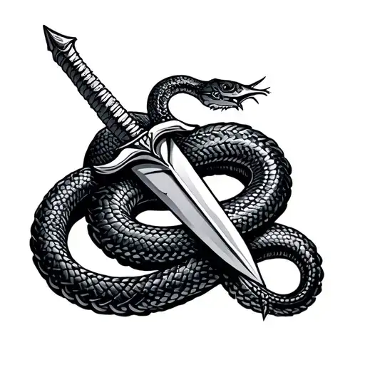 Medical Symbol Snake With A Sword