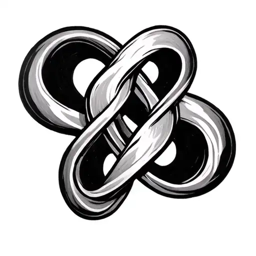 Karma With Infinity Symbol Intertwined