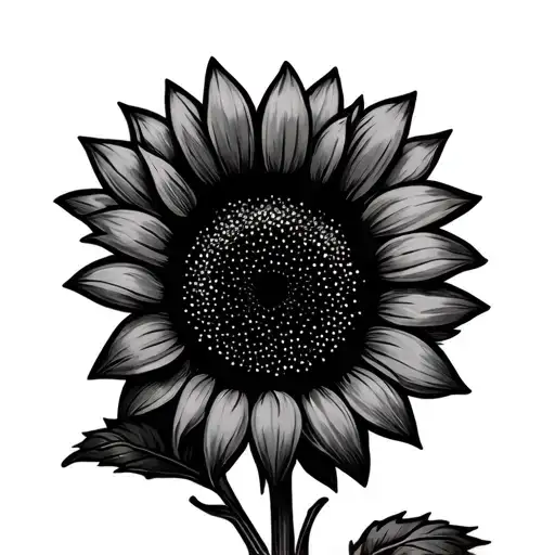 Sunflower Wiht Kids Names Written