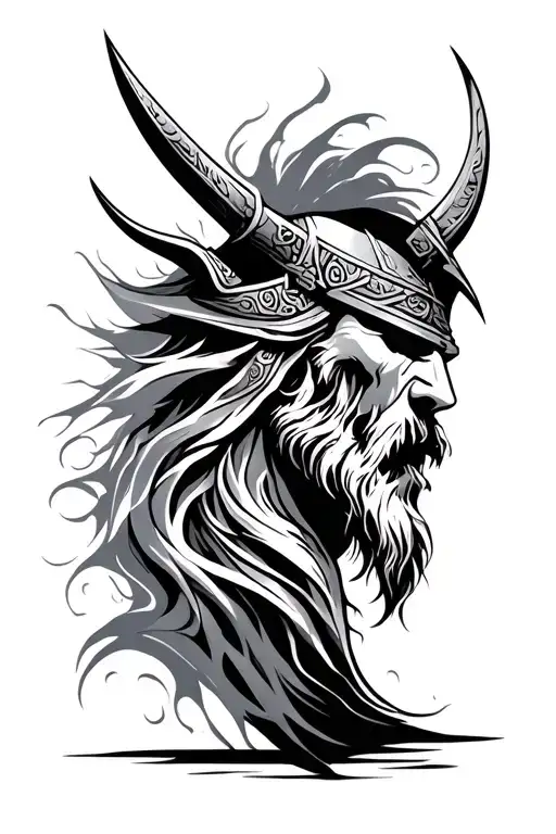 Viking Theme Abstract Sleeve