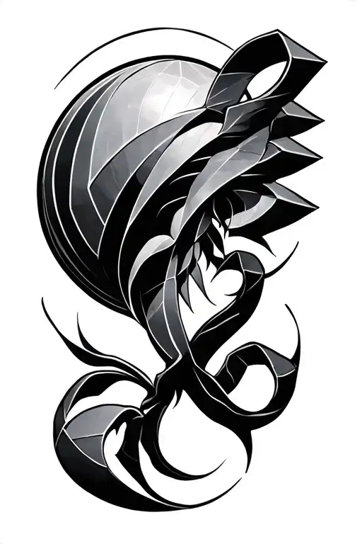 Cancer Zodiac Plus Geometric