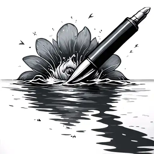 The Pen Falls Into The Water