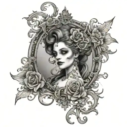 Victorian Gothic Full Body Tattoo Design
