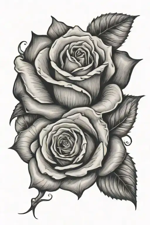 Name Tattoo Sandra With Rose Going Threw