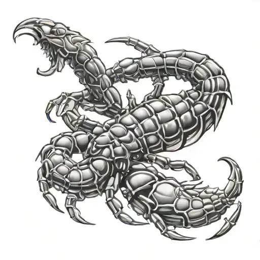 Scorpion Sodiac Sign With The Number