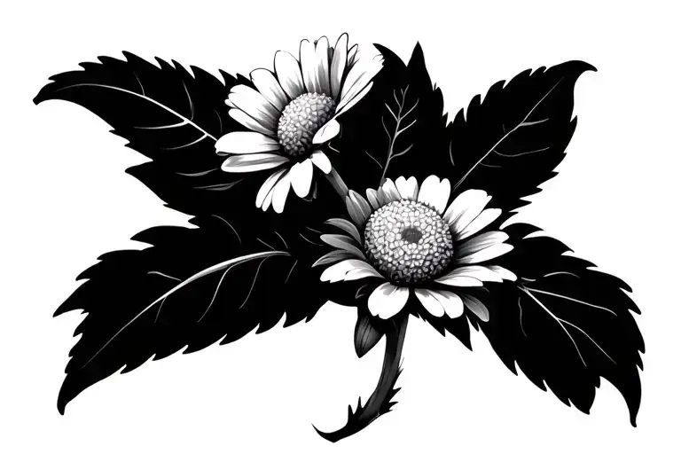 Ohana With A Daisy And Carnation Flower