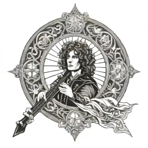 Jimmy Page Tarot Card